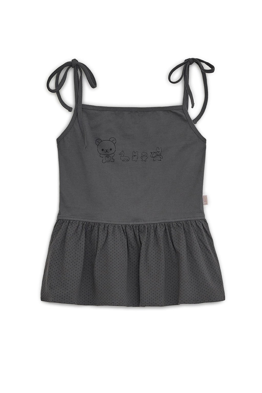 Babydoll Korilakkuma sleevless (Charcoal)