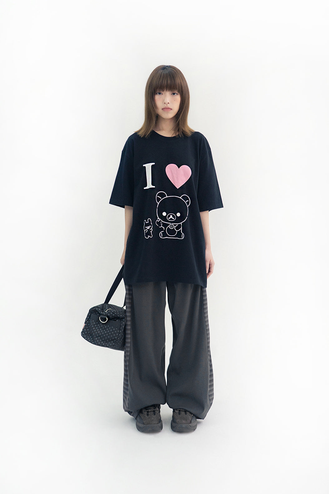 I love Korilakkuma tee (Black)